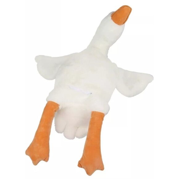 Stuffed Animal Goose Plush Toy Cozy Soft Cuddle Pillow For Kids White  🪿 New - Picture 1 of 3